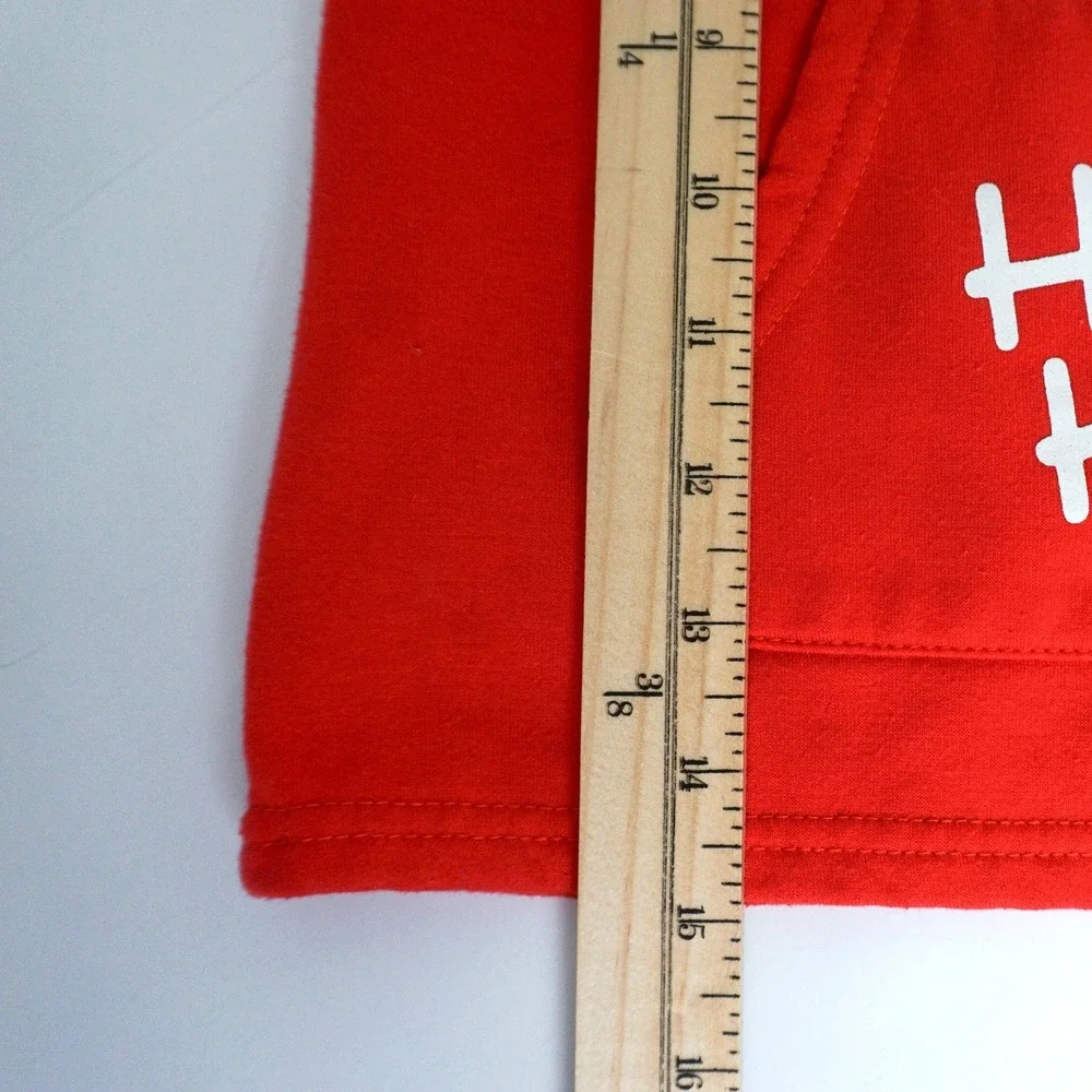 Hello Kitty Sweatshirt Kids 6X‎ Red Graphic Pocket Long Sleeve Sanrio Top